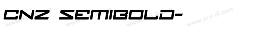 CNZ SemiBold字体转换